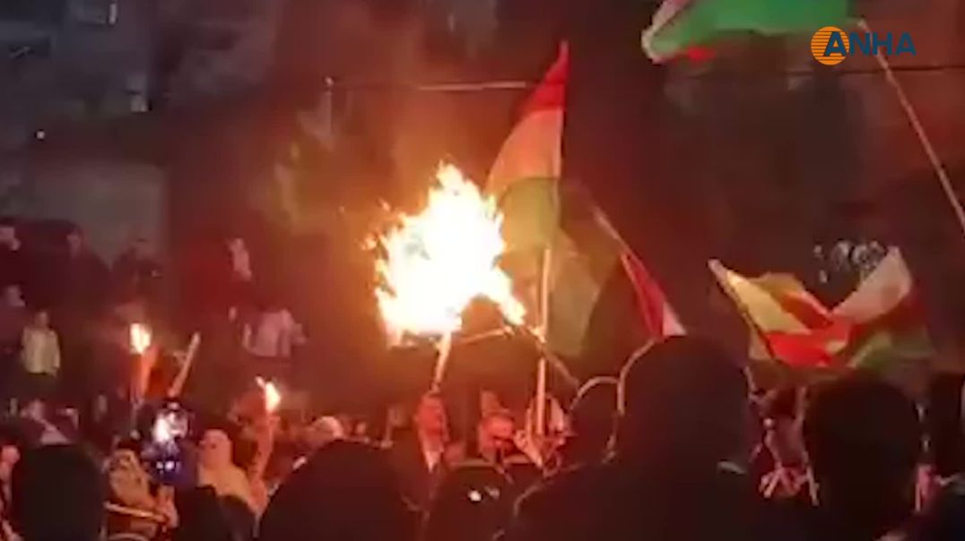 ⁣إيقاد شعلة نوروز في حيي الشيخ مقصود والأشرفية