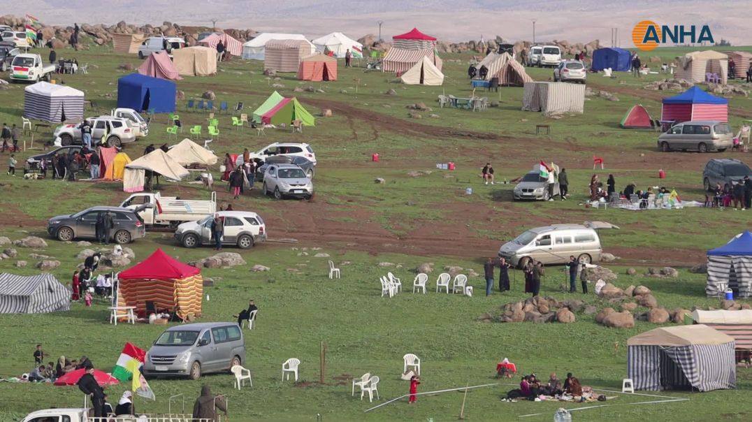 الآلاف من أهالي روج آفا يتوافدون إلى ساحات نوروز - تربه سبيه