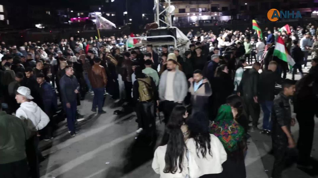 شعلة نوروز تتوهج في روج آفا عشية يوم 21 آذار - ديرك