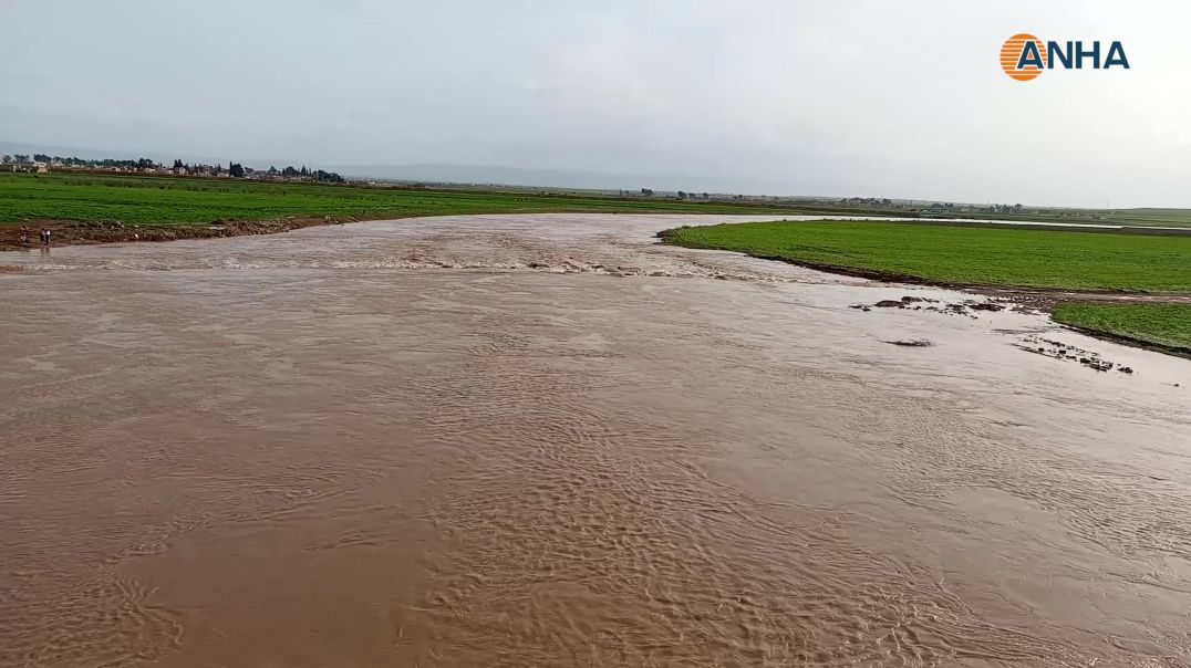 خروج طريق M4 للمرة الثانية عن الخدمة نتيجة فيضان نهر الخابور
