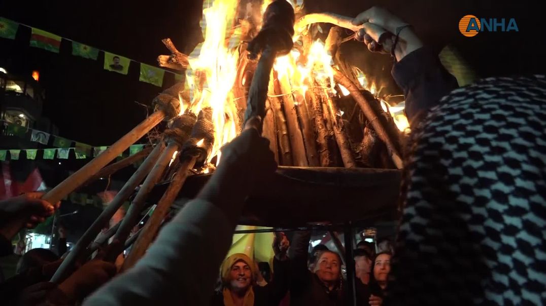 إيقاد شعلة نوروز في مدن روج آفا-حسكة