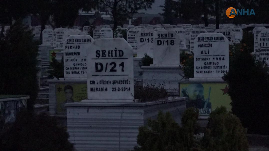 ⁣أهالي روج آفا يحيون عيد الفطر بزيارة مزارات الشهداء - قامشلو