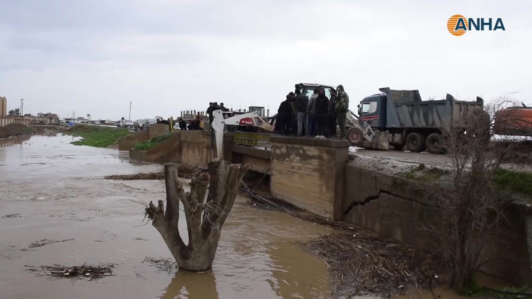 بلديات تل تمر تعمل على فتح مجرى نهر زركان