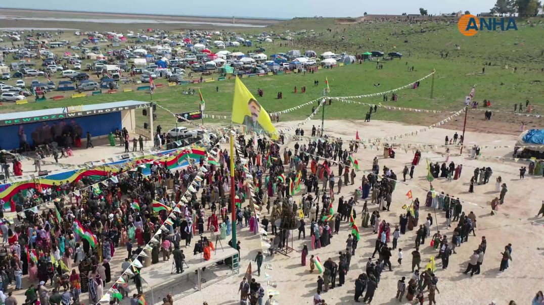 الآلاف من أهالي روج آفا يتوافدون إلى ساحات نوروز