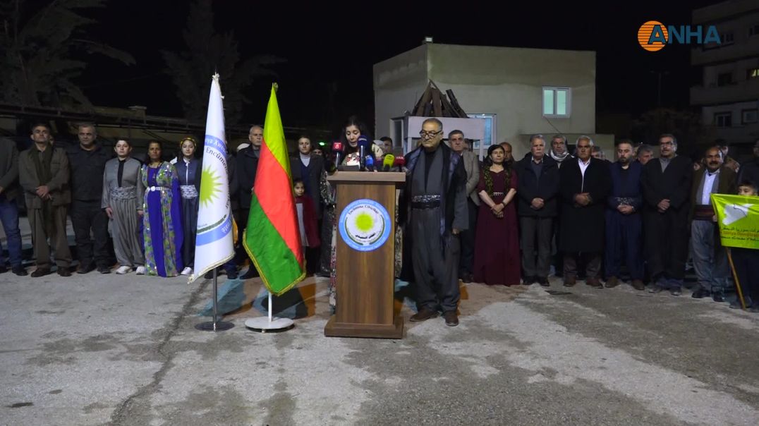 Li Kobanê daxuyanî hat dayîn û agirê Newrozê hat vêxistin