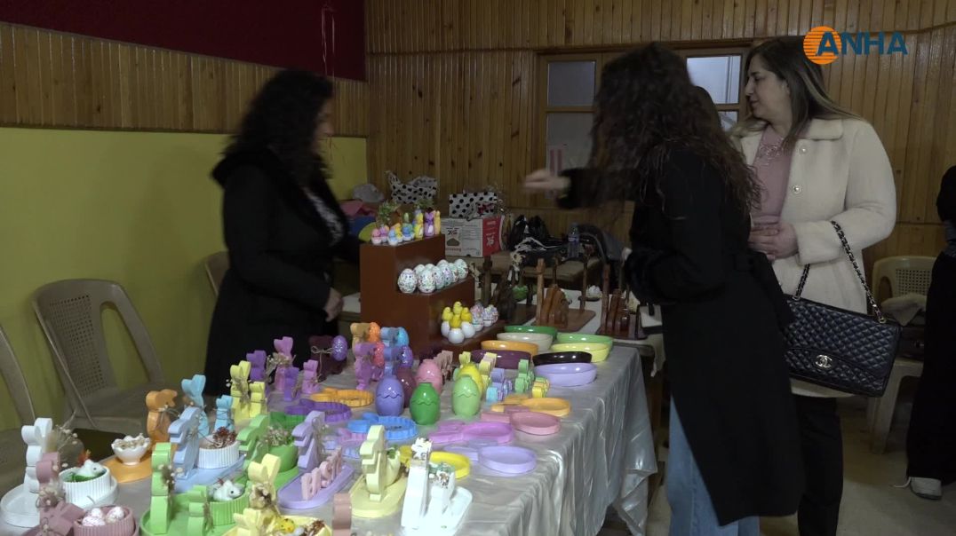 ⁣الاتحاد النسائي السرياني يفتتح معرضاً للأعمال اليدوية