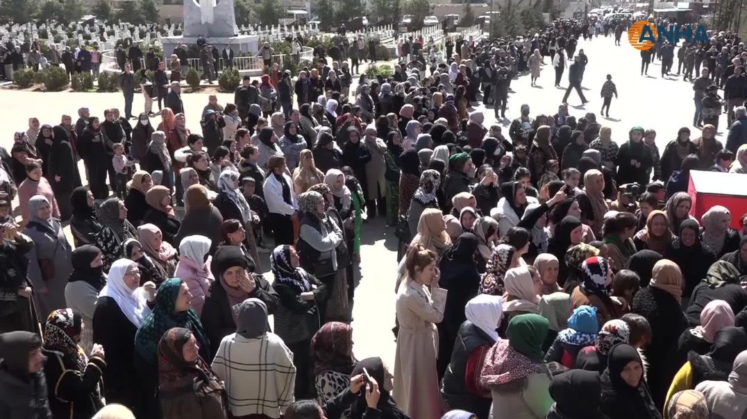 تشييع 3 شهداء ومراسم غيابية لـ 4 آخرين في قامشلو