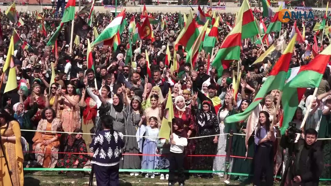 بدء فعاليات نوروز في روج آفا بإيقاد شعلة نوروز وقراءة رسالة القائد -قامشلو