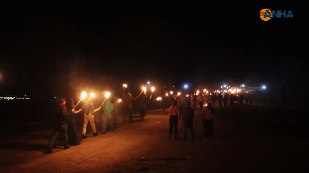 مسيرة مشاعل في جبل قرجوخ