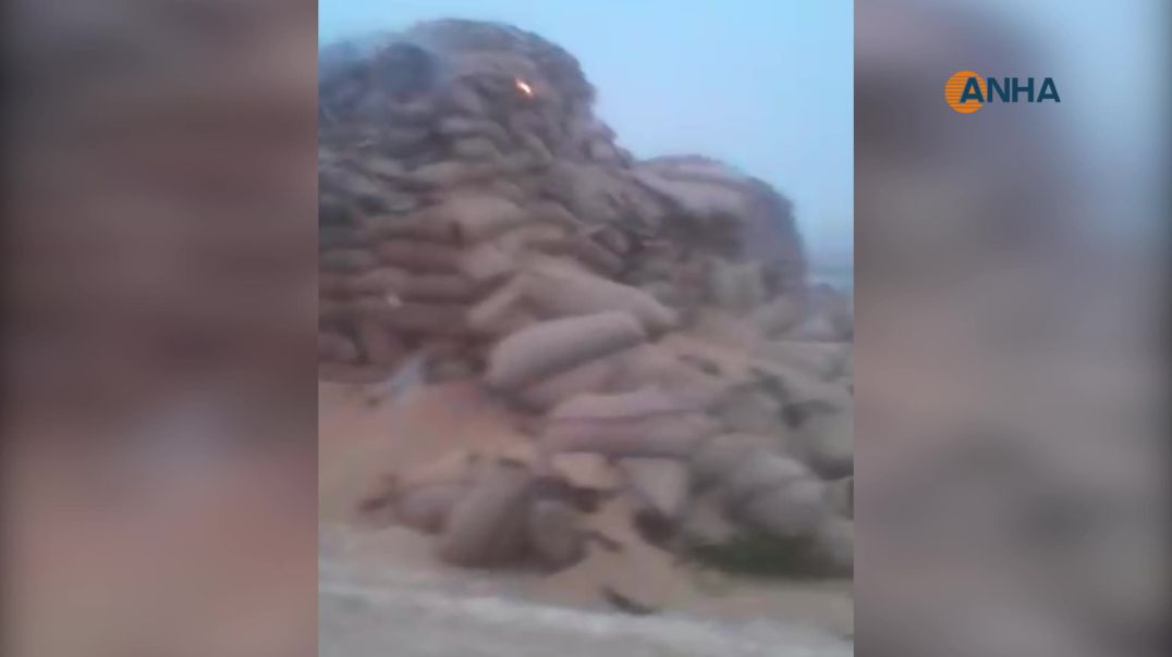 مستودع قمح يحترق في ريف الحسكة بعد هجوم بمسيّرات قرب قاعدة قسرك