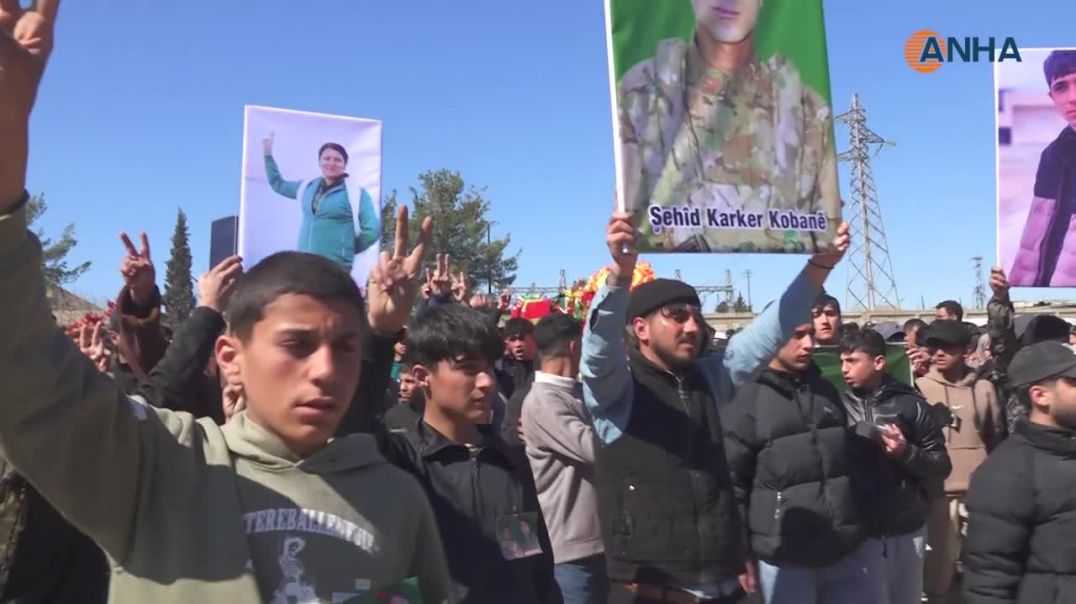 تشييع شهيدين في كوباني