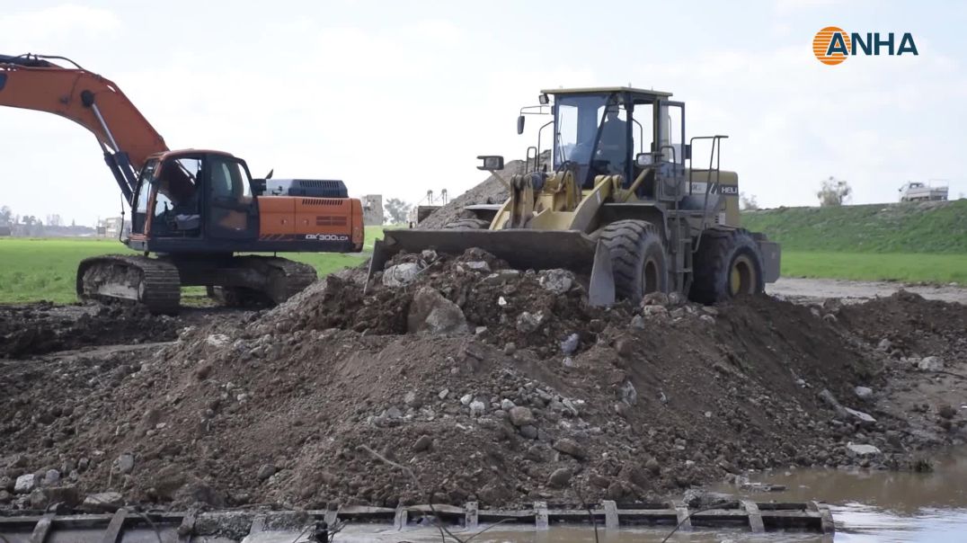 ⁣عودة الطريق الدولي(m4) في الجزيرة للخدمة بعد أضرار السيول