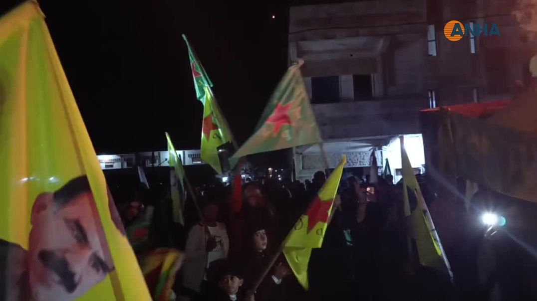 شعلة نوروز تتوهج في روج آفا عشية يوم 21 آذار - تربه سبيه