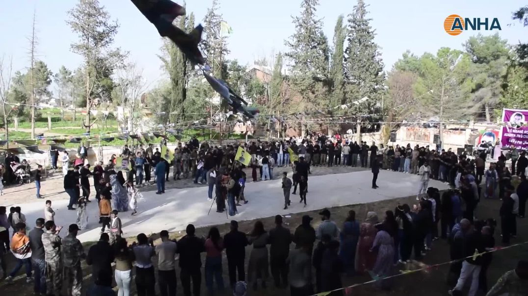 ⁣الاحتفال بميلاد القائد عبد الله أوجلان في تل تمر وتربه سبيه وكركي لكي