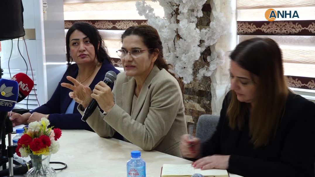 ⁣إلهام أحمد تناقش مع وزيرة الشؤون الاجتماعية ملف الأسرى ودور المرأة