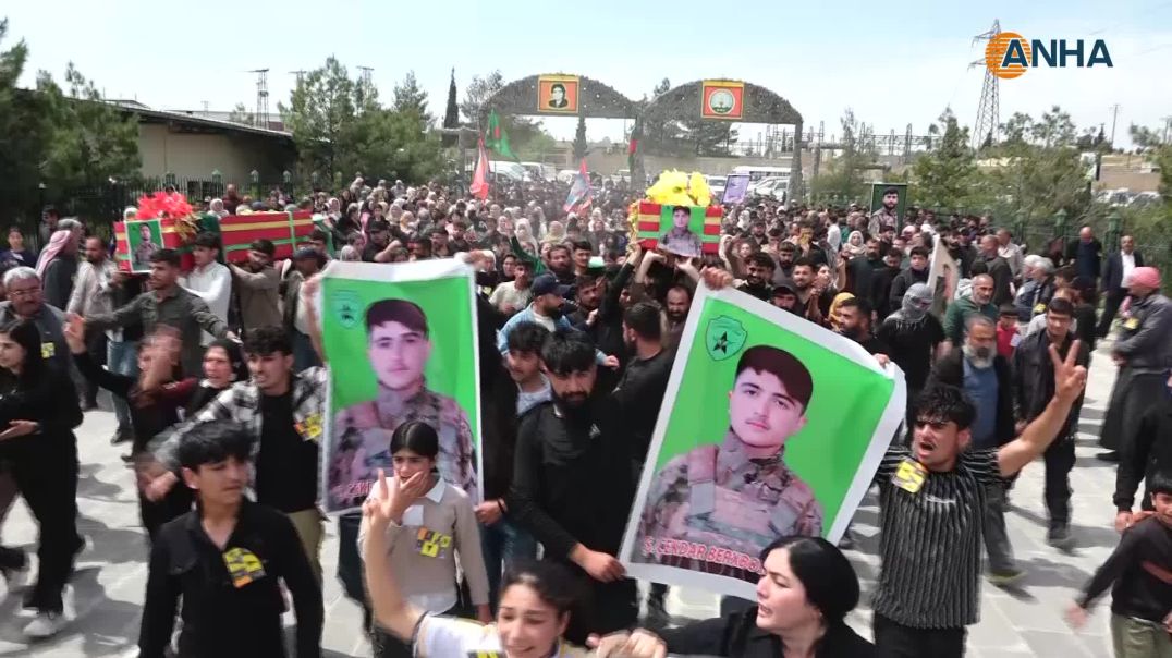 تشييع 3 شهداء ومراسم غيابية لآخر في كوباني