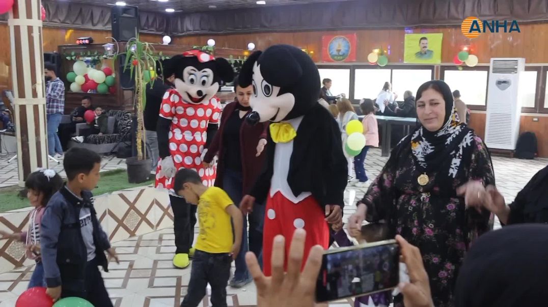 فعالية ترفيهية لأطفال الشهداء في رميلان بمناسبة ميلاد القائد عبد الله أوجلان