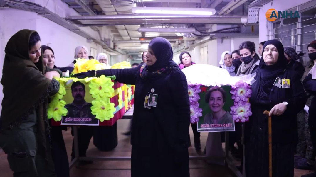 تشييع جثمانَي مقاتل ومقاتلة إلى مزار الشهيد خبات