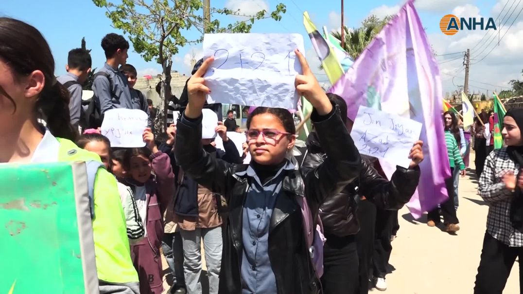 ⁣Li Şêranê meşa ‘Dem dema azadiya jinan e’