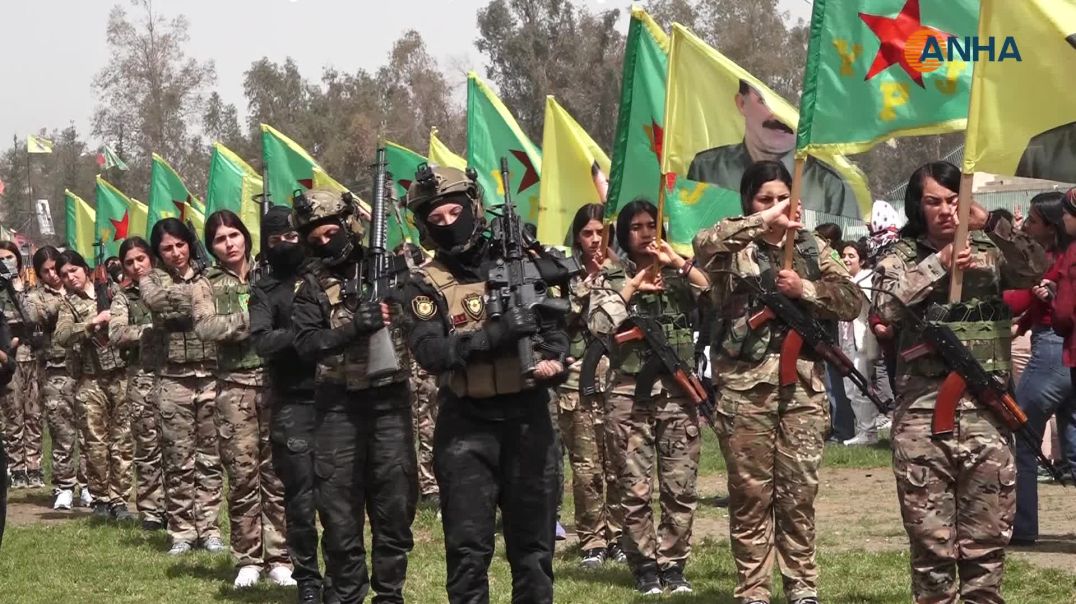 أهالي قامشلو وتربه سبيه وعامودا يحتفلون بميلاد القائد وتأسيس وحدات حماية المرأة