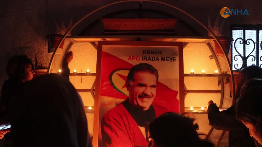 إشعال الشموع في كركي لكي بمناسبة ميلاد القائد عبد الله أوجلان