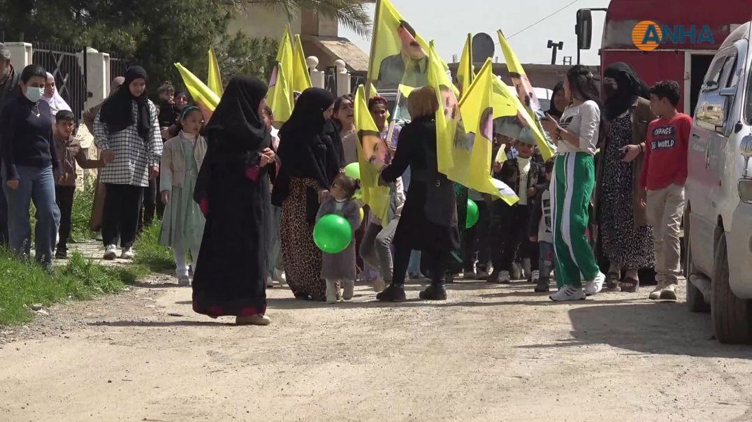 عوائل الشهداء وأبناؤهم في جل آغا وديرك يحتفلون بميلاد القائد عبد الله أوجلان