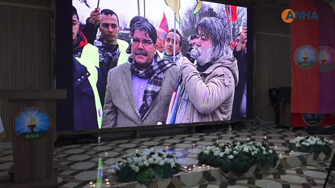 ⁣إحياء أربعينية الشهيد صالح مسلم بمراسم في مدينة قامشلو