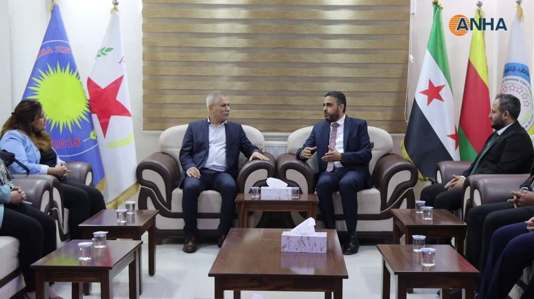 لقاء يجمع بين حزب الاتحاد الديمقراطي ووفد من الحكومة المؤقتة