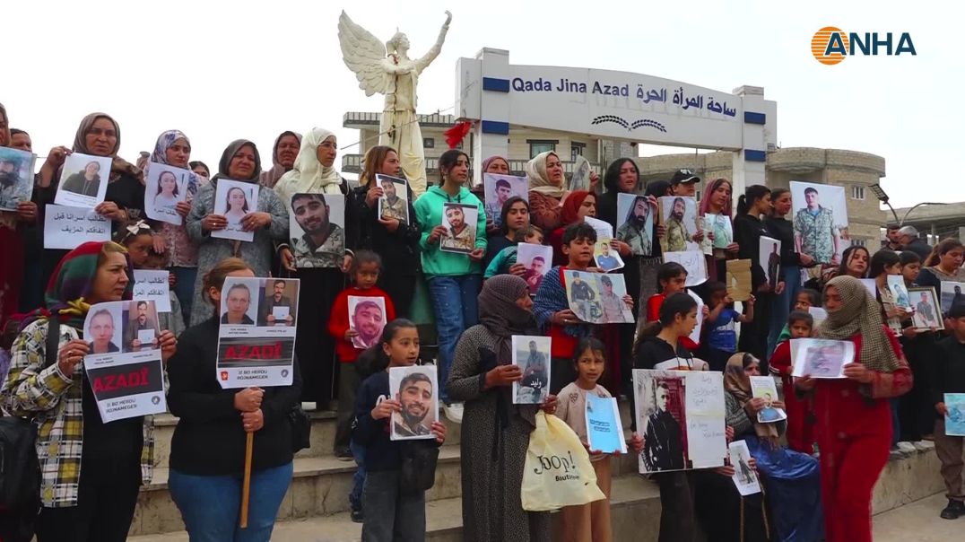 ⁣مسيرة حاشدة في كوباني للمطالبة بالإفراج عن الأسرى