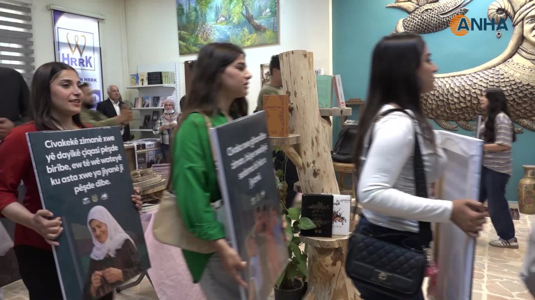 افتتاح معرض للكتاب الكردي في قامشلو بمناسبة يوم اللغة الكردية