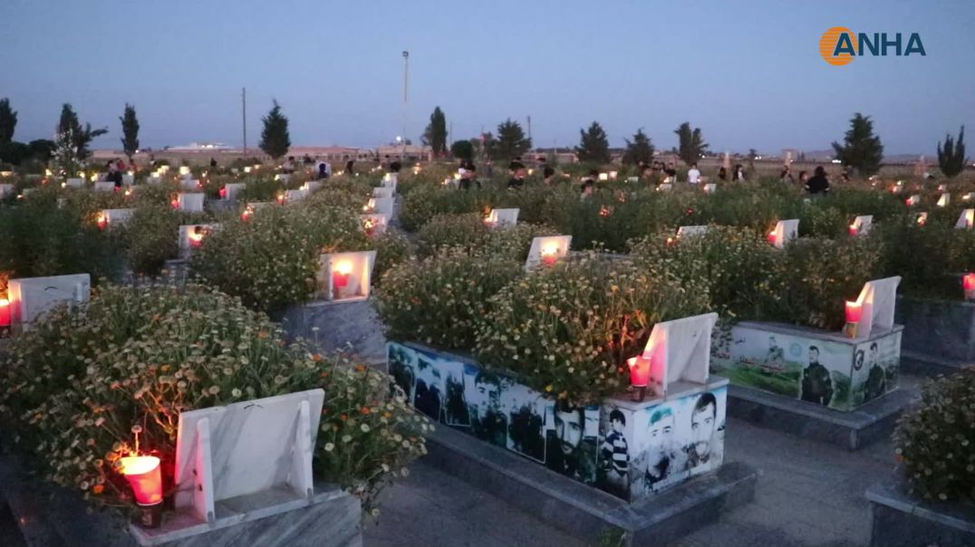 ⁣⁣⁣⁣⁣إيقاد الشموع في مزارات الشهداء بمناسبة عيد الأضحى المبارك