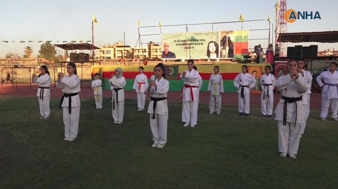 ⁣انطلاق مهرجان الشهيدة زيلان السادس في مدينة قامشلو بتقديم عروض رياضية