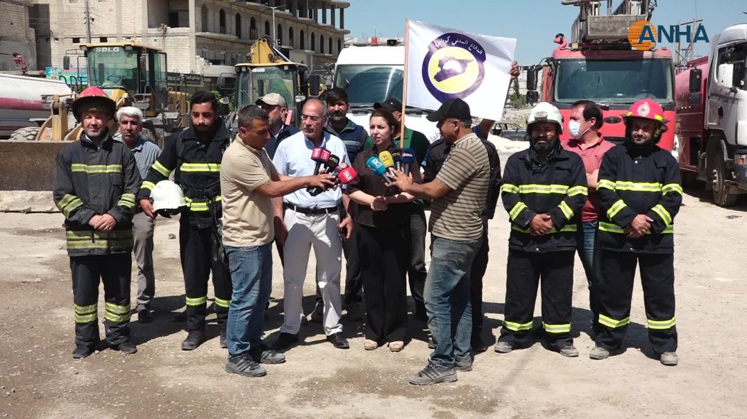 ⁣بلدية الشعب بكوباني ترفع جاهزية فرق الطوارئ لحماية المحاصيل من الحرائق
