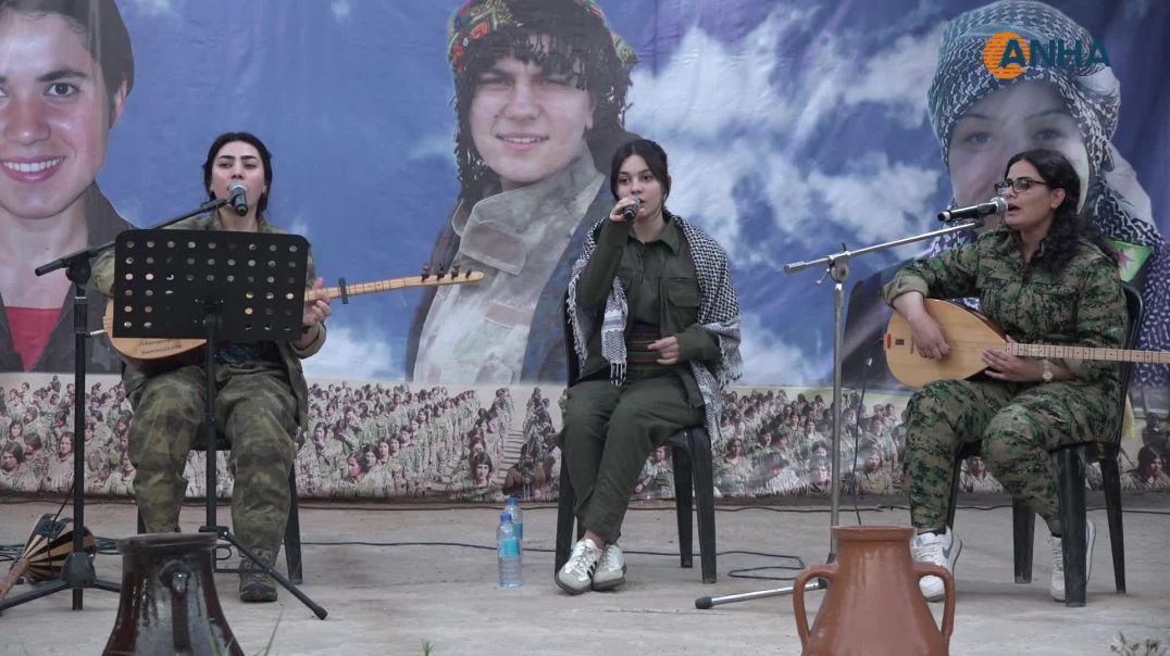 ⁣أمسية شعرية وفنية في الدرباسية دعماً لوحدات حماية المرأة