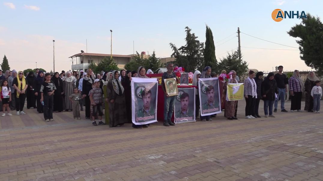 تشييع جثمان مقاتل من قوات تحرير عفرين في الحسكة