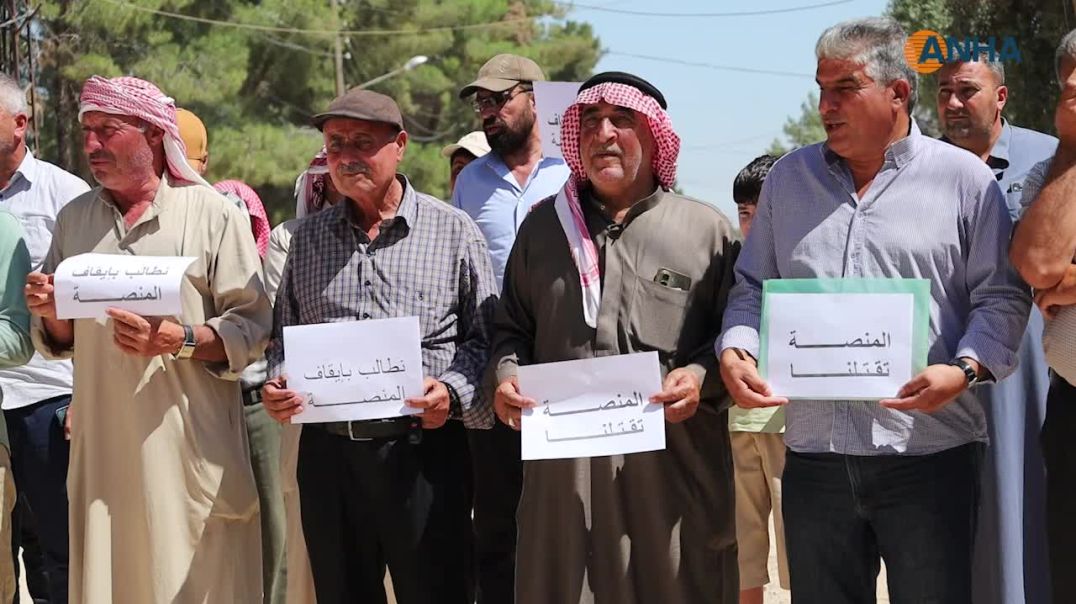 اعتصام لمزارعين من تل تمر احتجاجاً على آلية توريد القمح