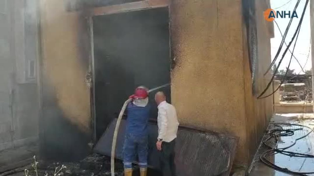 إخماد حريق في محولة كهرباء داخل القصر العدلي بقامشلو دون وقوع إصابات