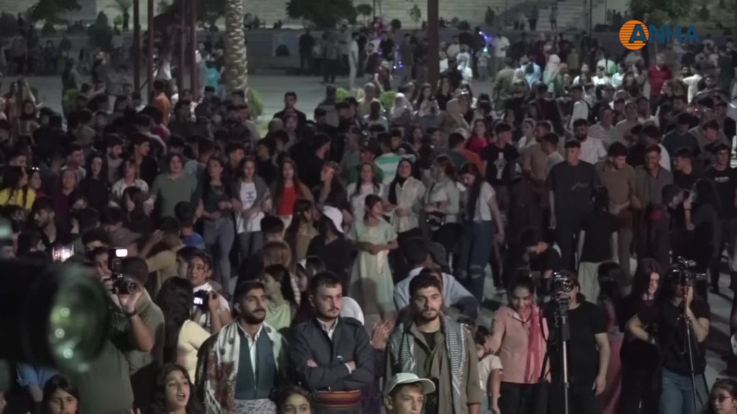 فعالية جماهيرية في الحسكة دعماً لوحدات حماية المرأة