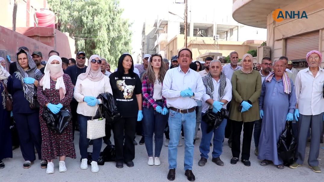 ⁣مبادرة أسبوعية لإزالة النفايات وتحسين المظهر الحضاري للحسكة