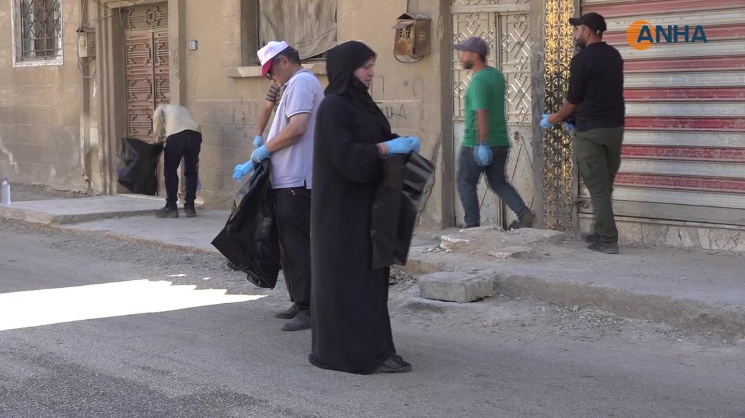أعمال النظافة العامة تتواصل في الحسكة وتل تمر-حسكة