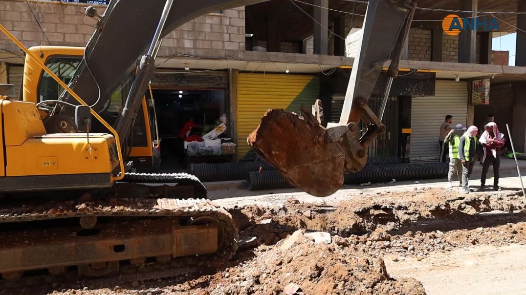 بلدية تل تمر تشارف على الانتهاء من مشروعين لتطوير شبكة الصرف الصحي
