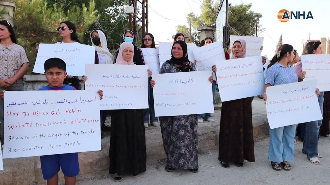 ⁣مطالبات في تل تمر وقامشلو بتحسين الأوضاع المعيشية