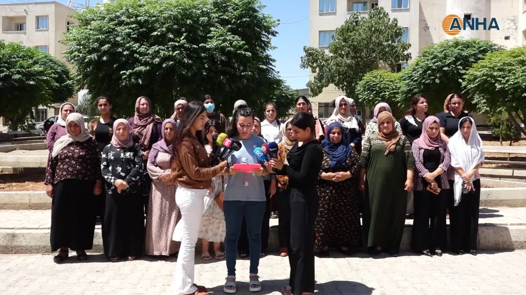 ⁣منظمات نسائية تدين الانتهاكات بحق المدنيين والنساء بتل عران وتل حاصل - كوباني