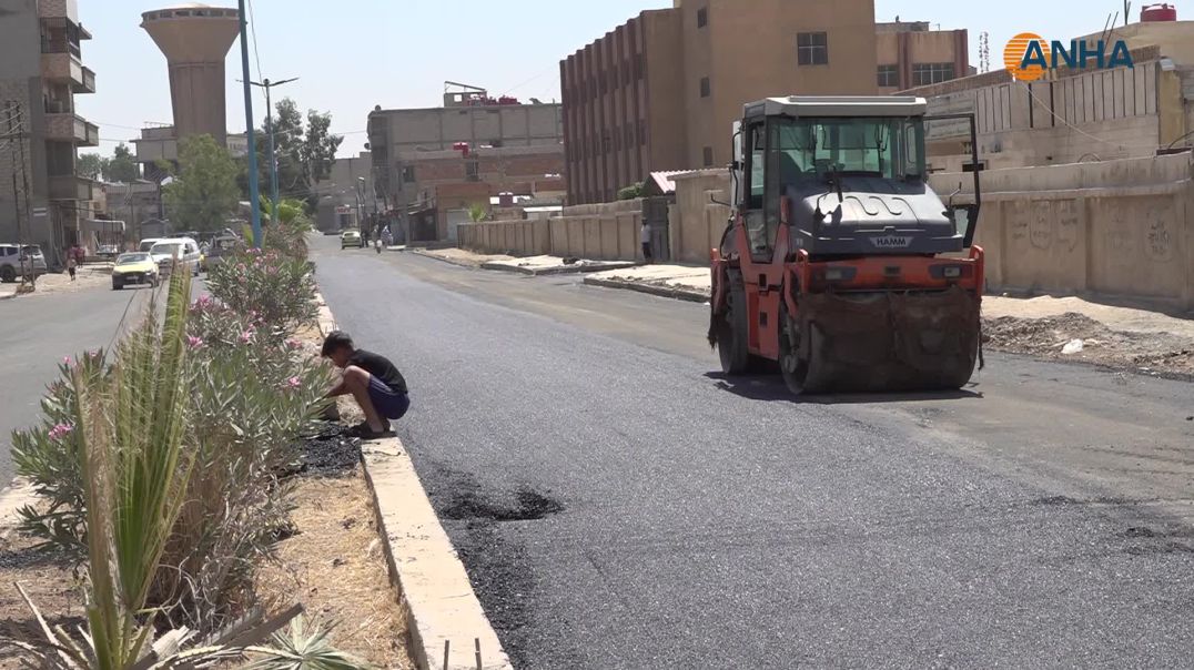 بلدية الشعب في الحسكة تنجز 57% من مشروع مد المجبول الإسفلتي