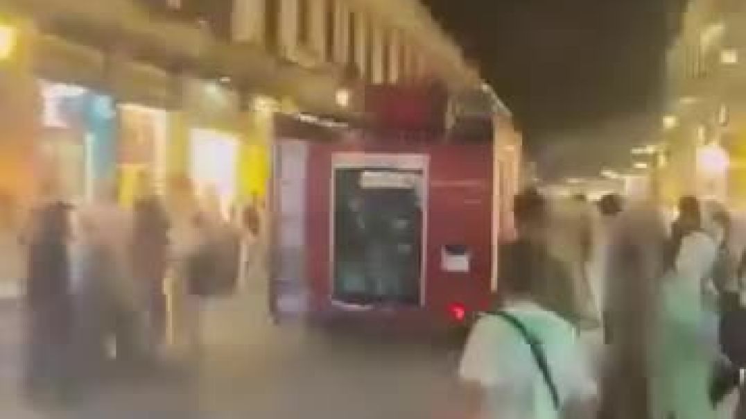 حريق داخل الجامع الأموي بدمشق