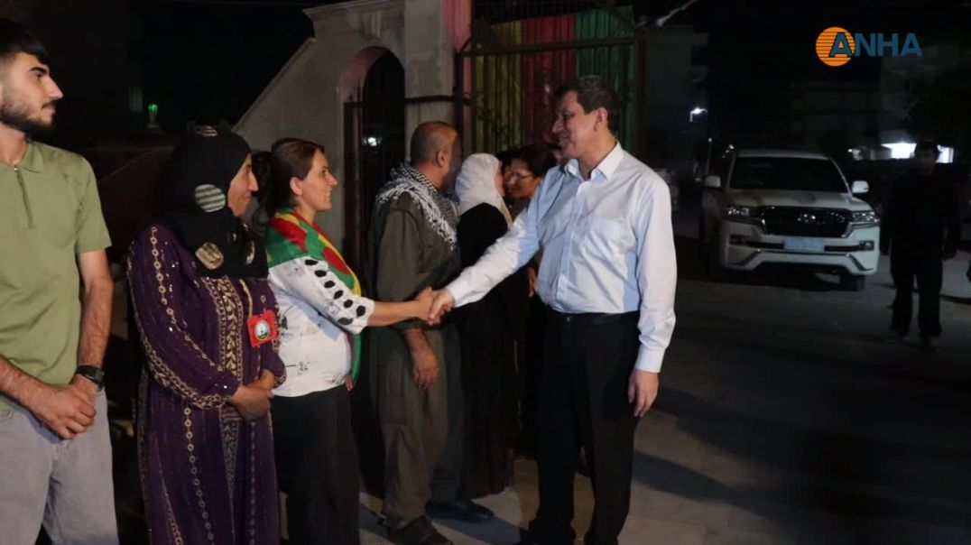 إلهام أحمد ومظلوم عبدي يزوران مزار الشهيد دليل ساروخان