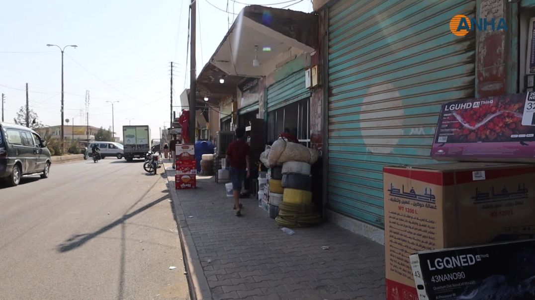 أهالي جل آغا يطالبون بإخلاء الأرصفة وتنظيم الحركة داخل المدينة