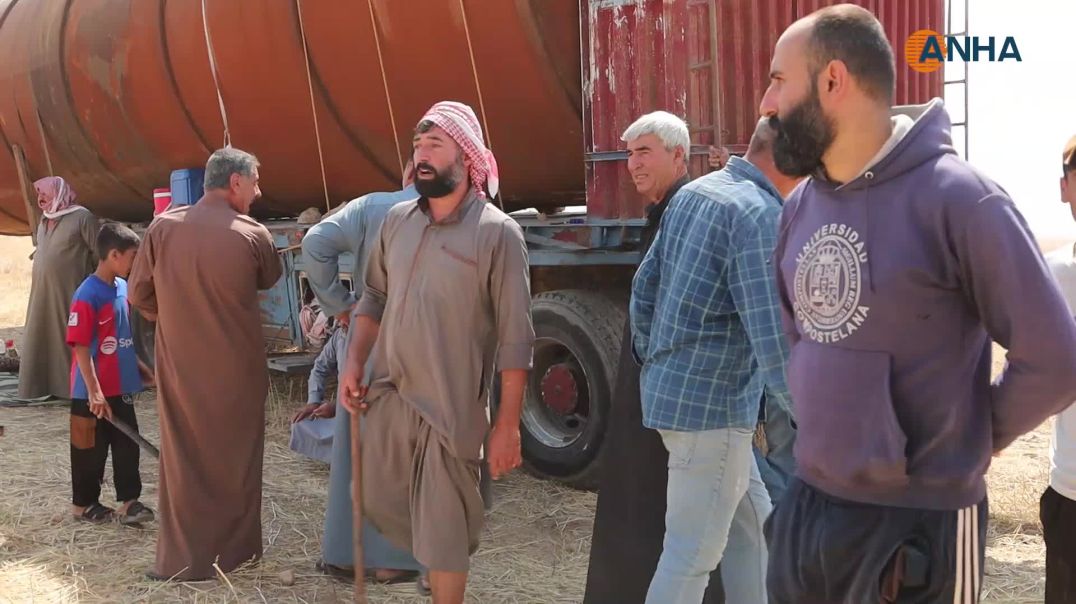 أهالي تل تمر يحتجون على الحراقات البدائية ويطالبون بإزالتها